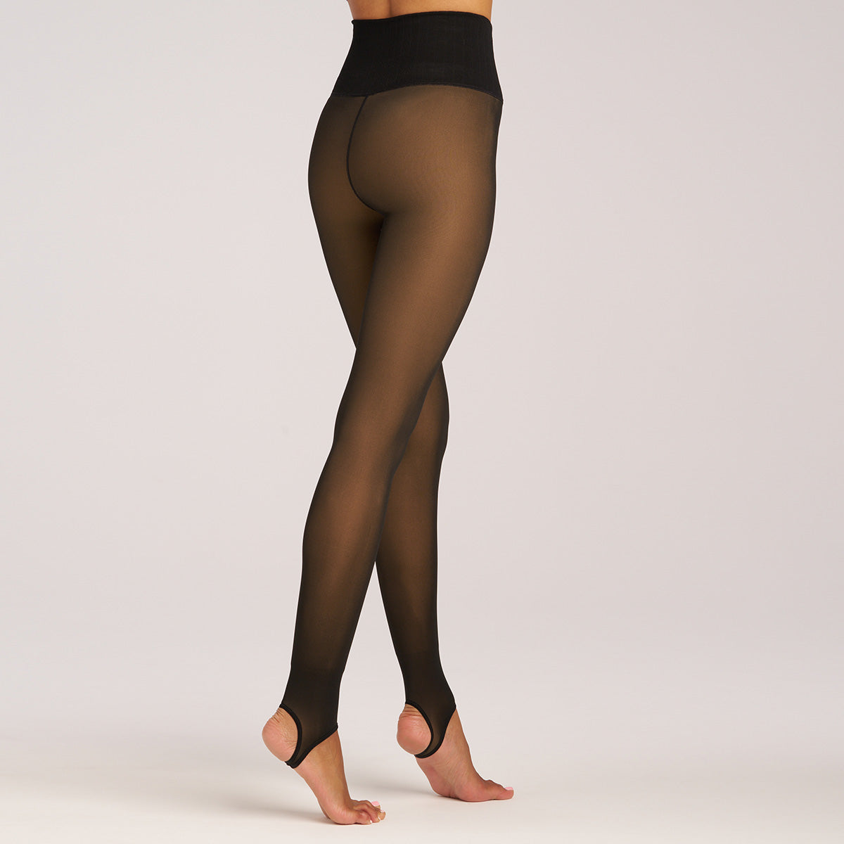 Faux transparent fleece lined tights without u shaped seam in back :  r/findfashion
