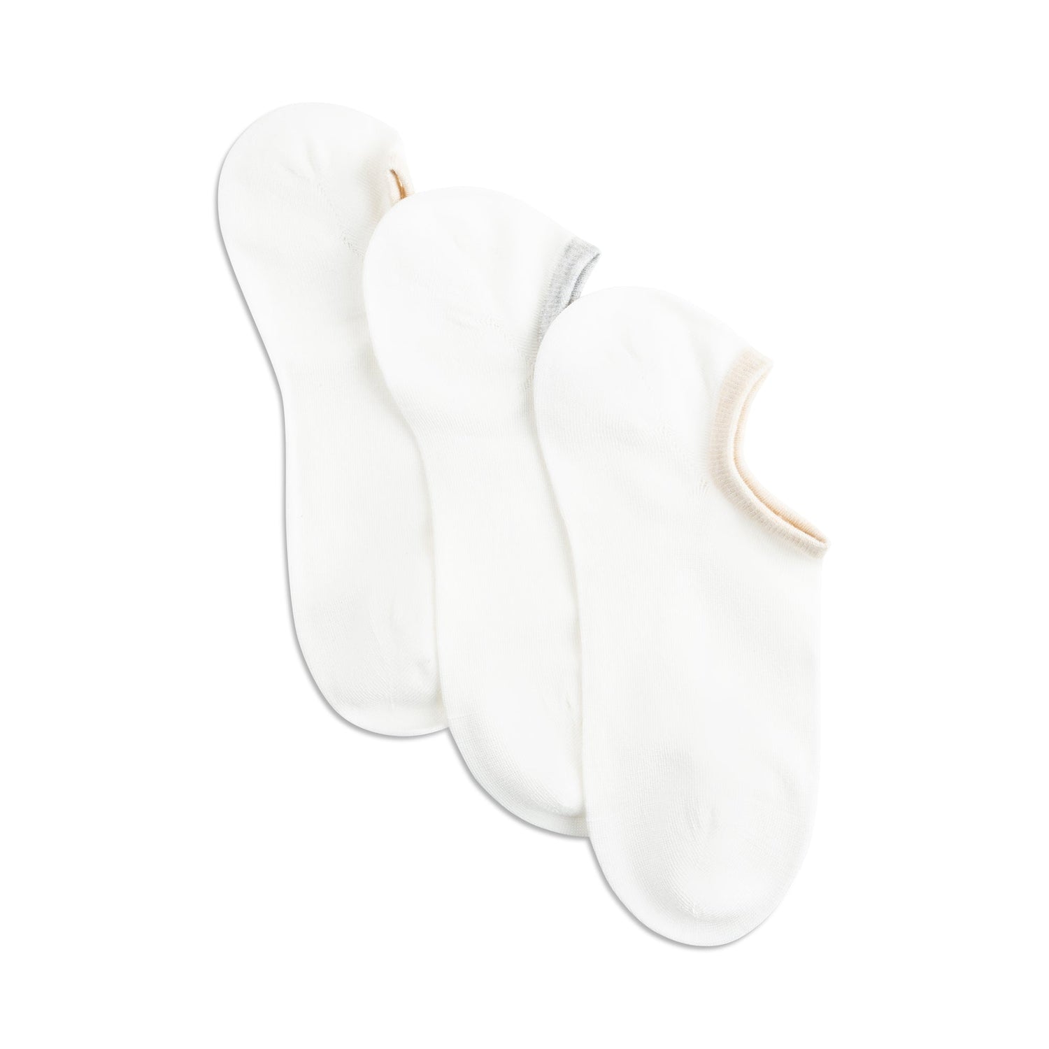 Womens Silk Butter Tipped Ped No Show Sock - 3PK