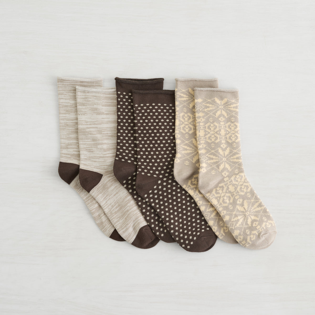 Recycled Powder Crew Sock - 3 Pack