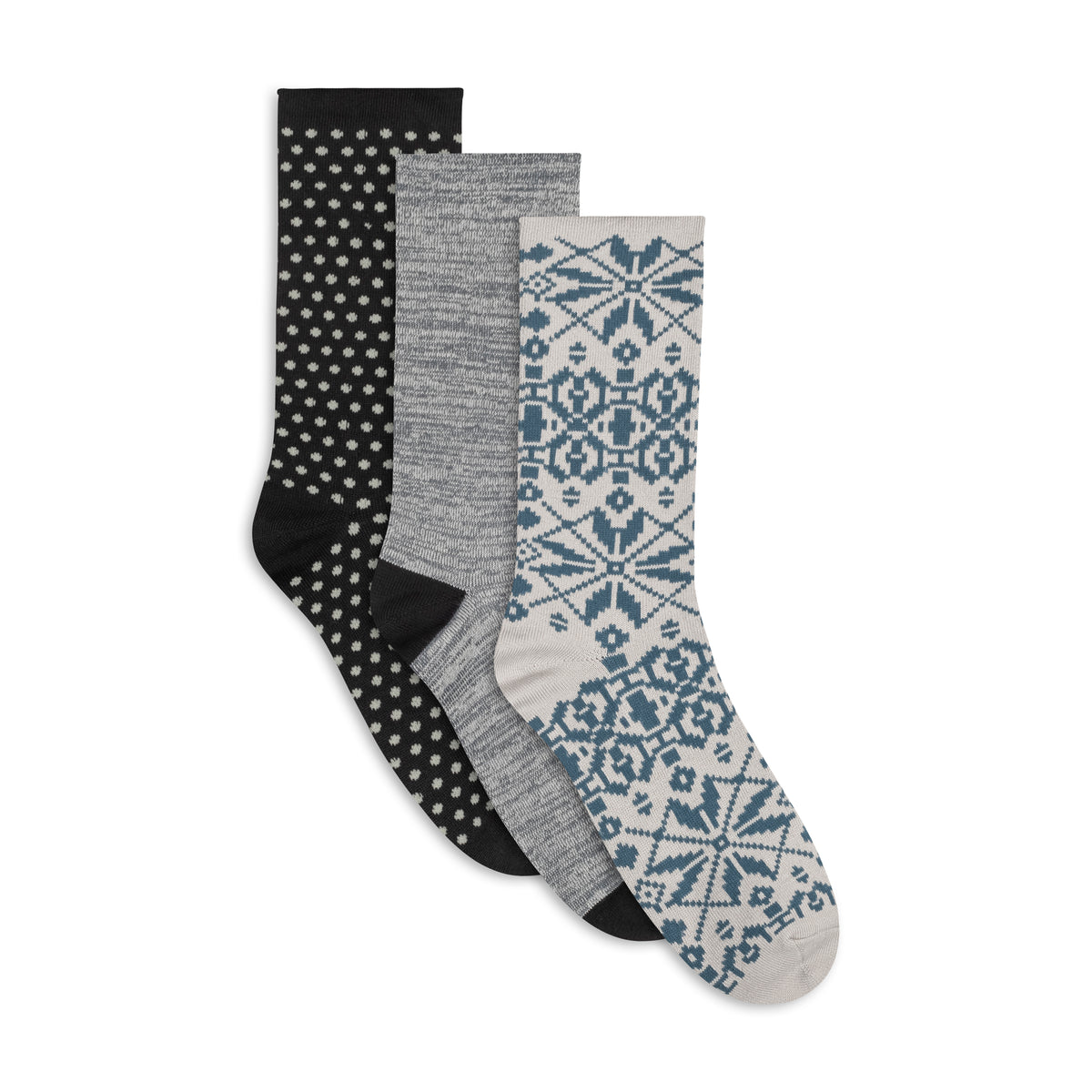 Recycled Powder Crew Sock - 3 Pack