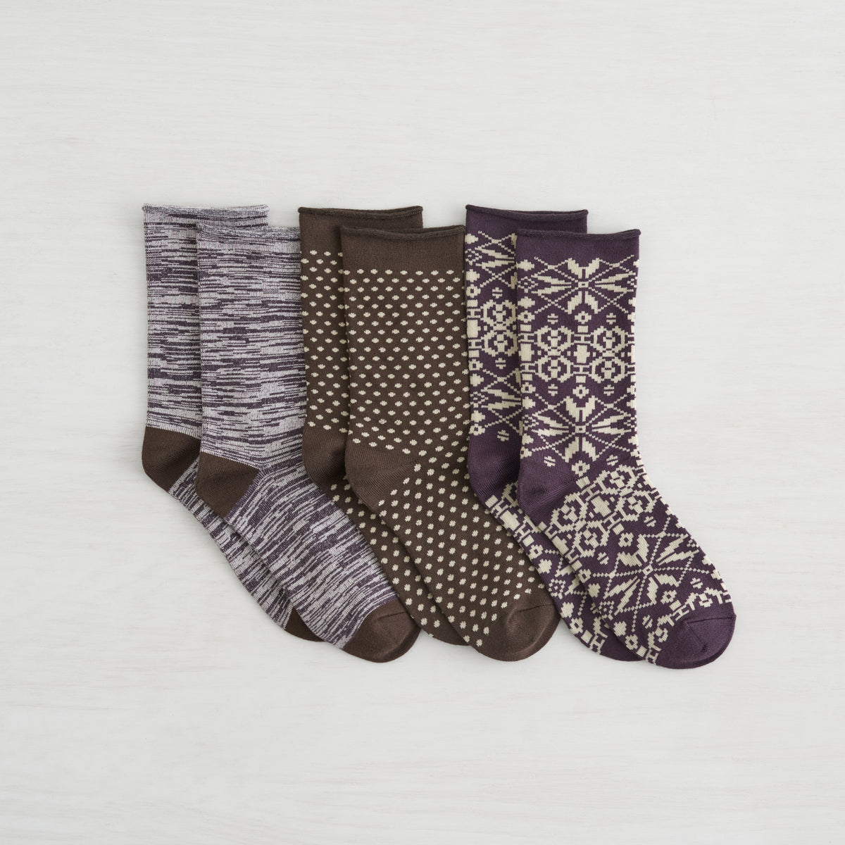 Recycled Powder Crew Sock - 3 Pack