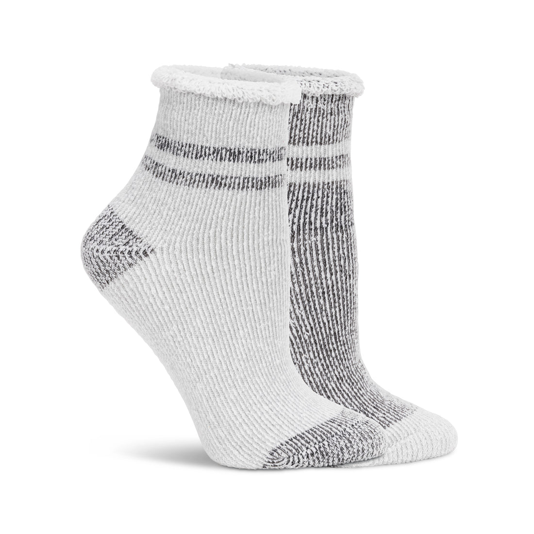 Womens Rollover Cuff Anklet Sock - 1PK Charcoal