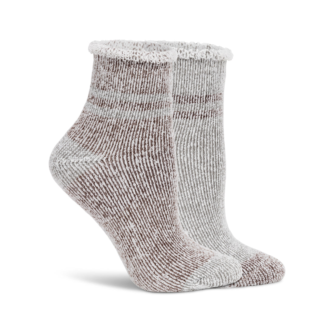 Womens Rollover Cuff Anklet Sock - 1PK Earth