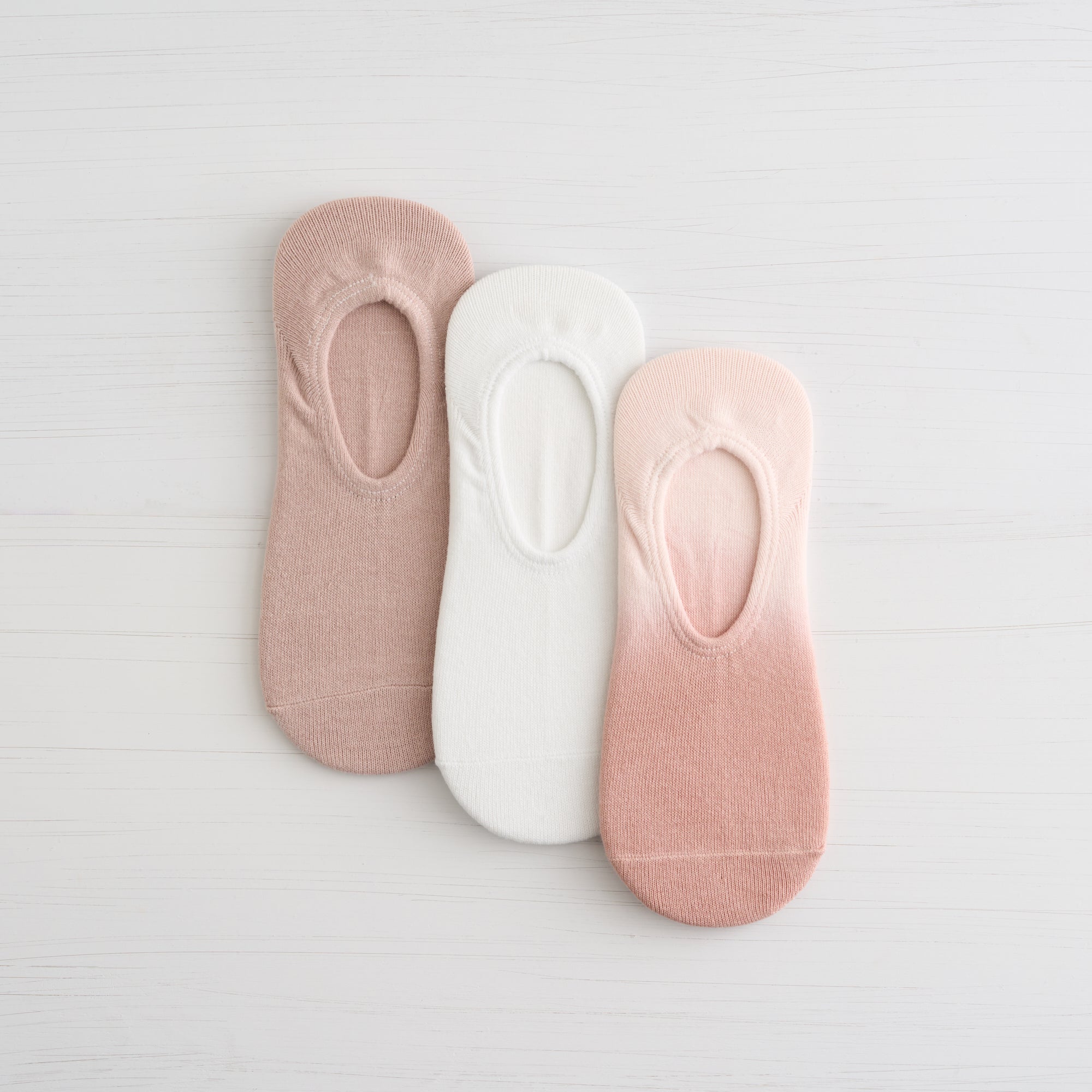 Womens Cotton Dip Dye Liner Sock - 3PK