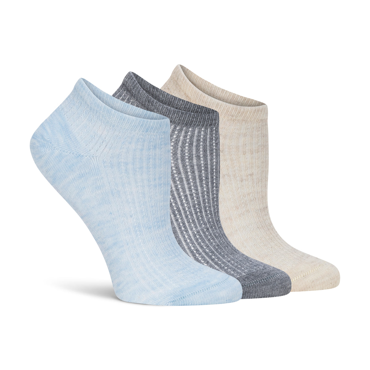 Open Work Low Cut - 3 Pack