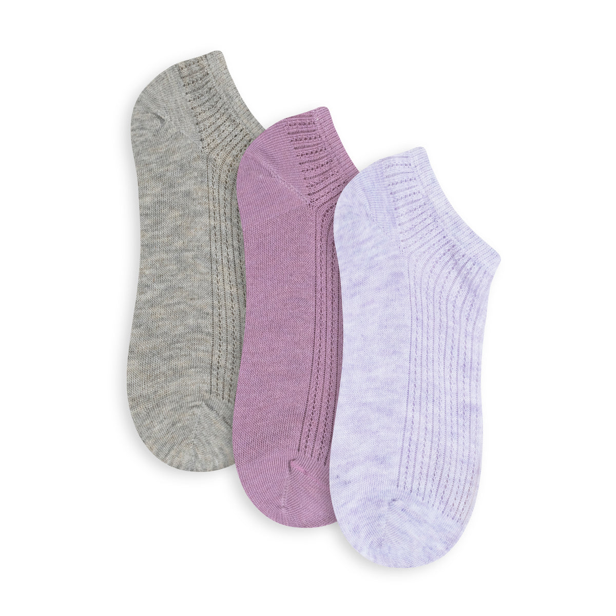 Open Work Low Cut - 3 Pack