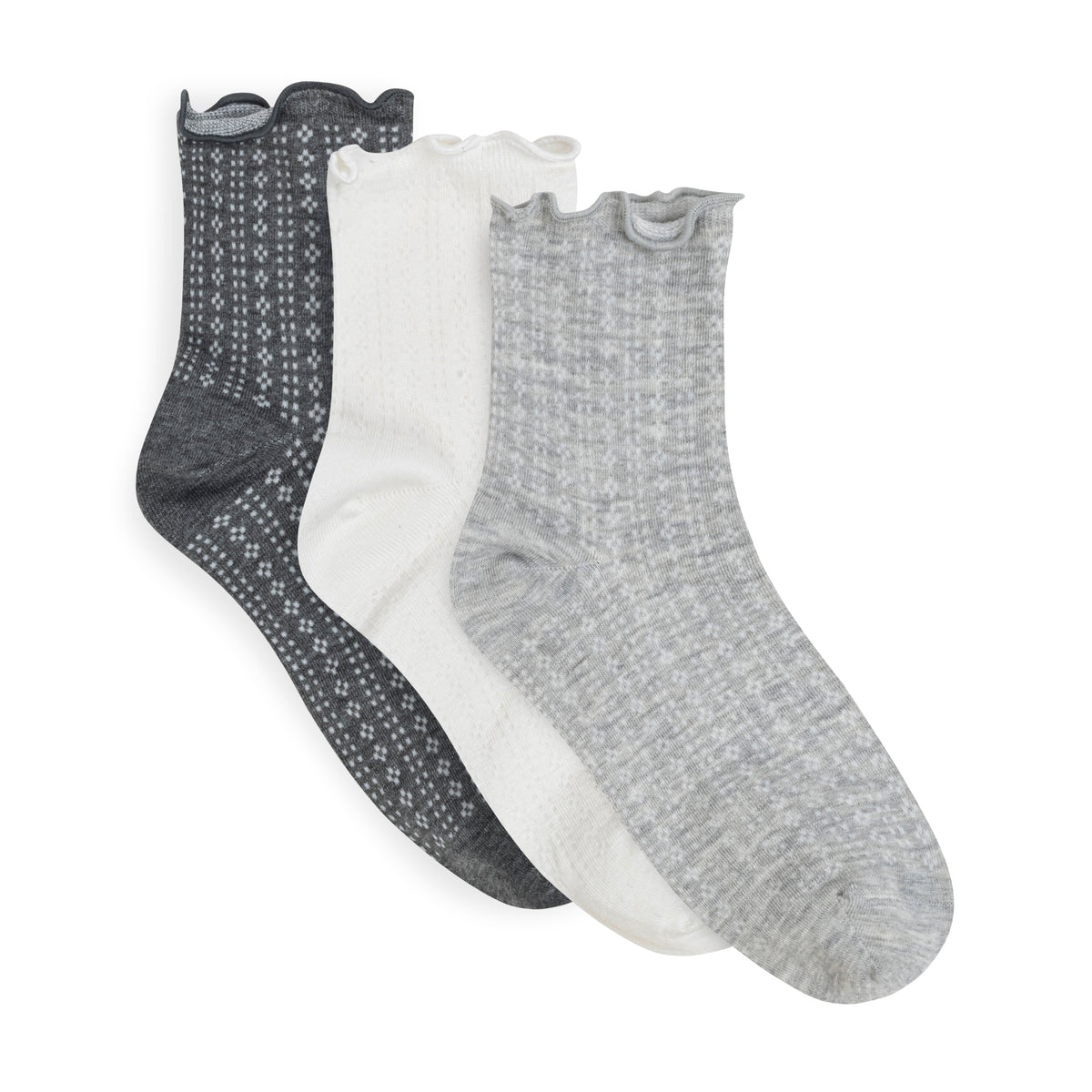 Open Work Quarter Crew - 3 Pack