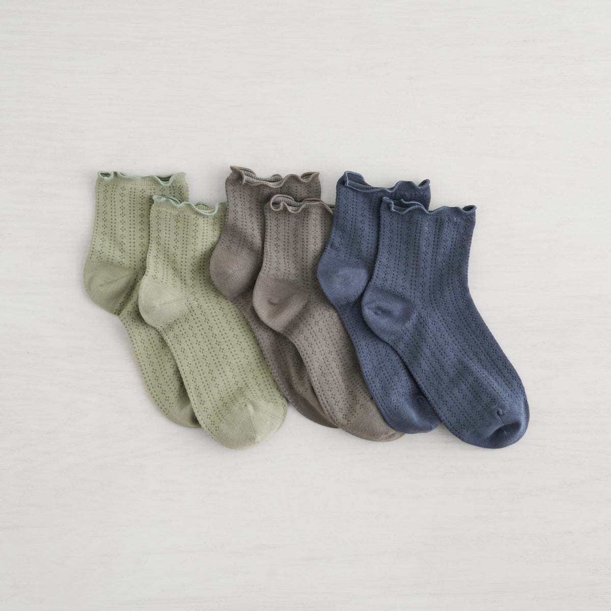 Open Work Quarter Crew - 3 Pack
