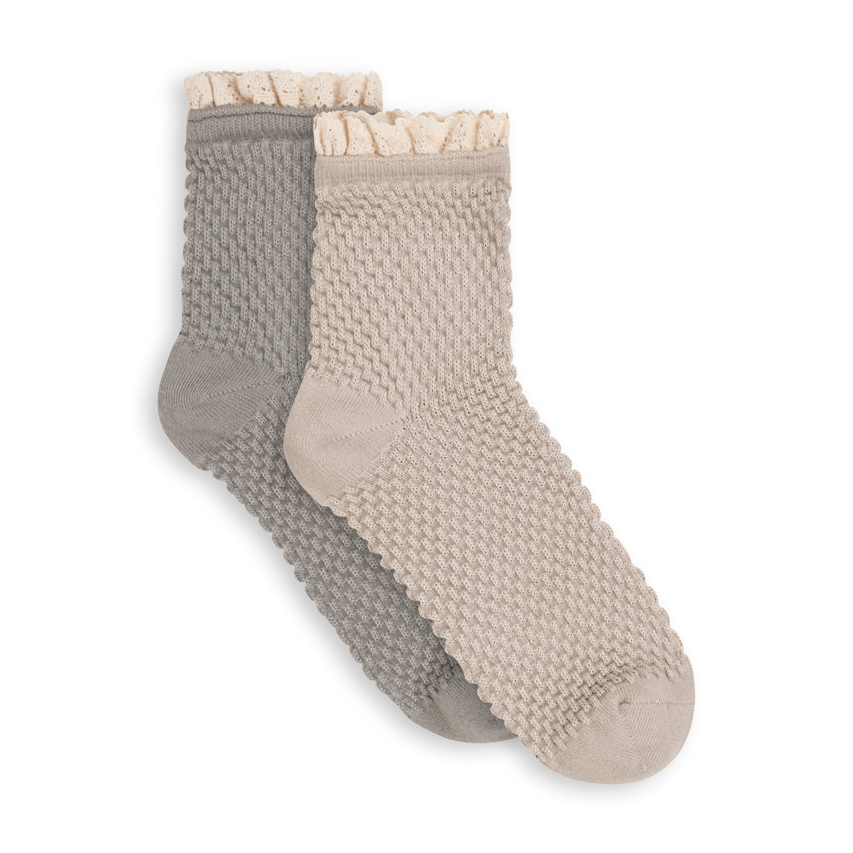 Texture Lace Crew - 2 Pack