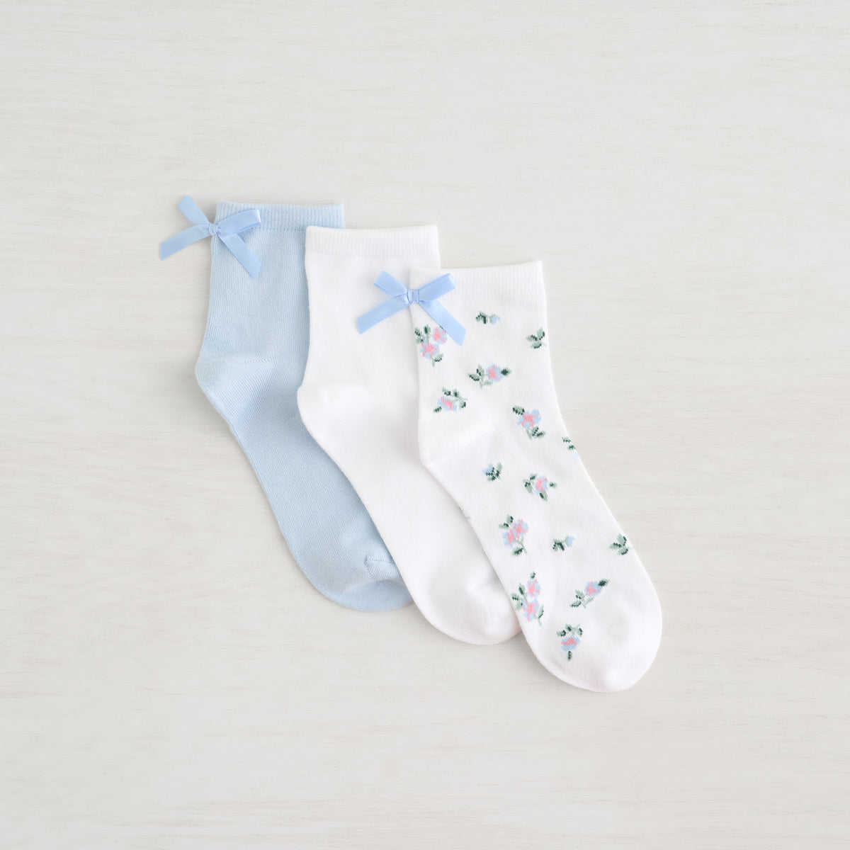 Powder Girly Quarter Crew - 3 Pack