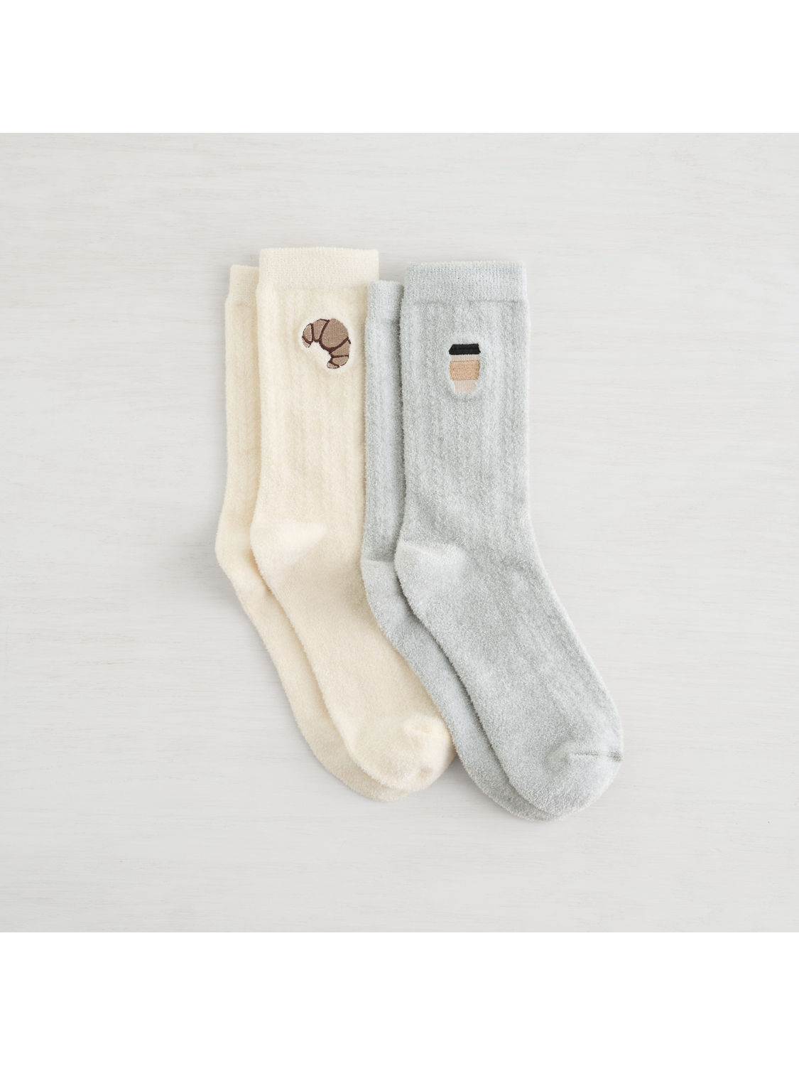 Light Weight Velvet Cozy Crew Socks – 2 Pack