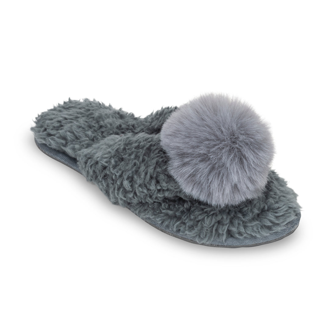 Teddy Bear Berber Flip-Flop - Carbon