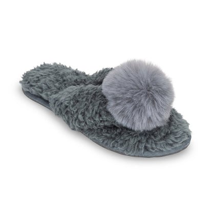Teddy Bear Berber Flip-Flop - Carbon &amp; Pink