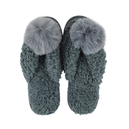 Teddy Bear Berber Flip-Flop - Carbon