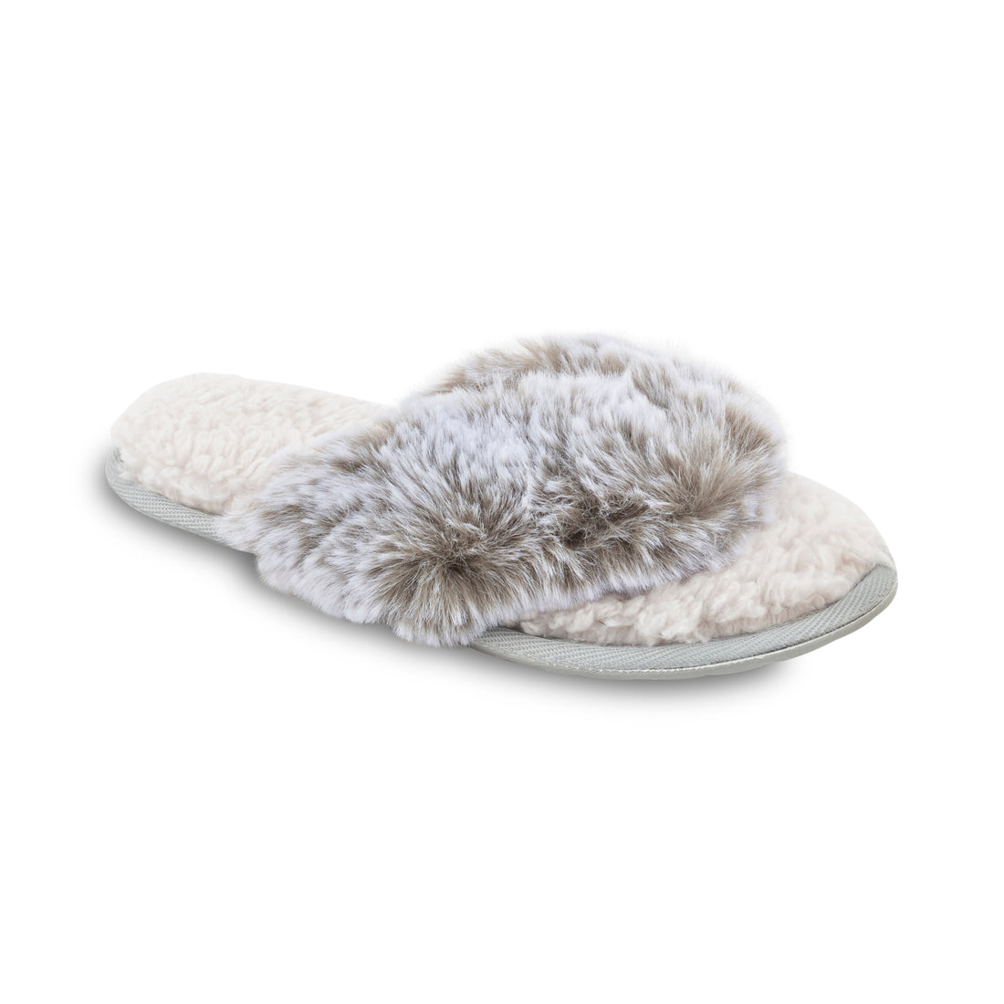 Two Tone Faux Fur Berber Flip-Flip