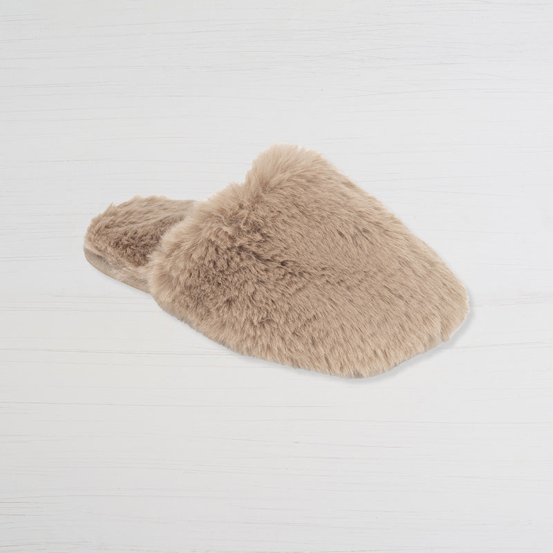 Lux Faux Fur Slide