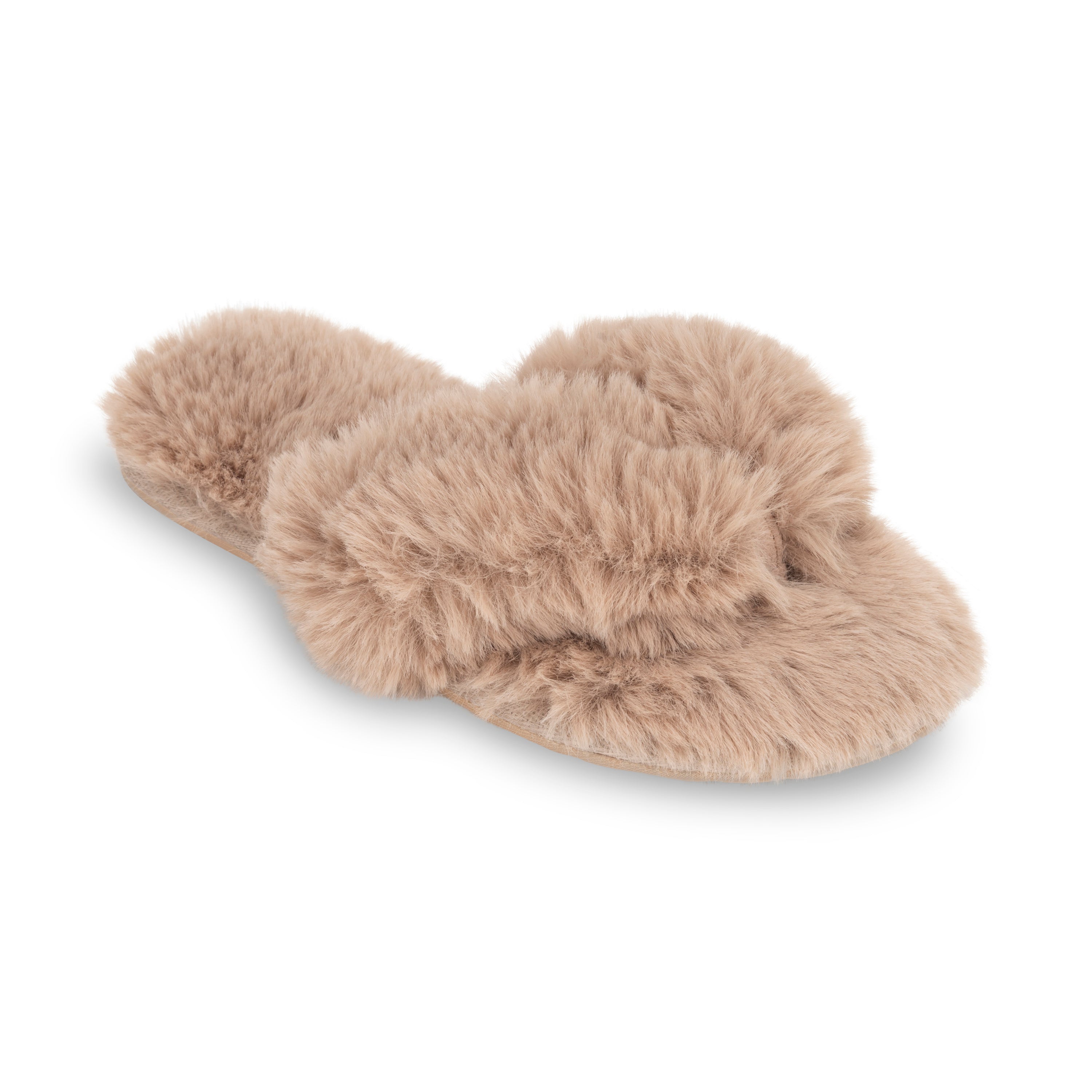 Waterfront Solid Faux Fur Flip-Flop