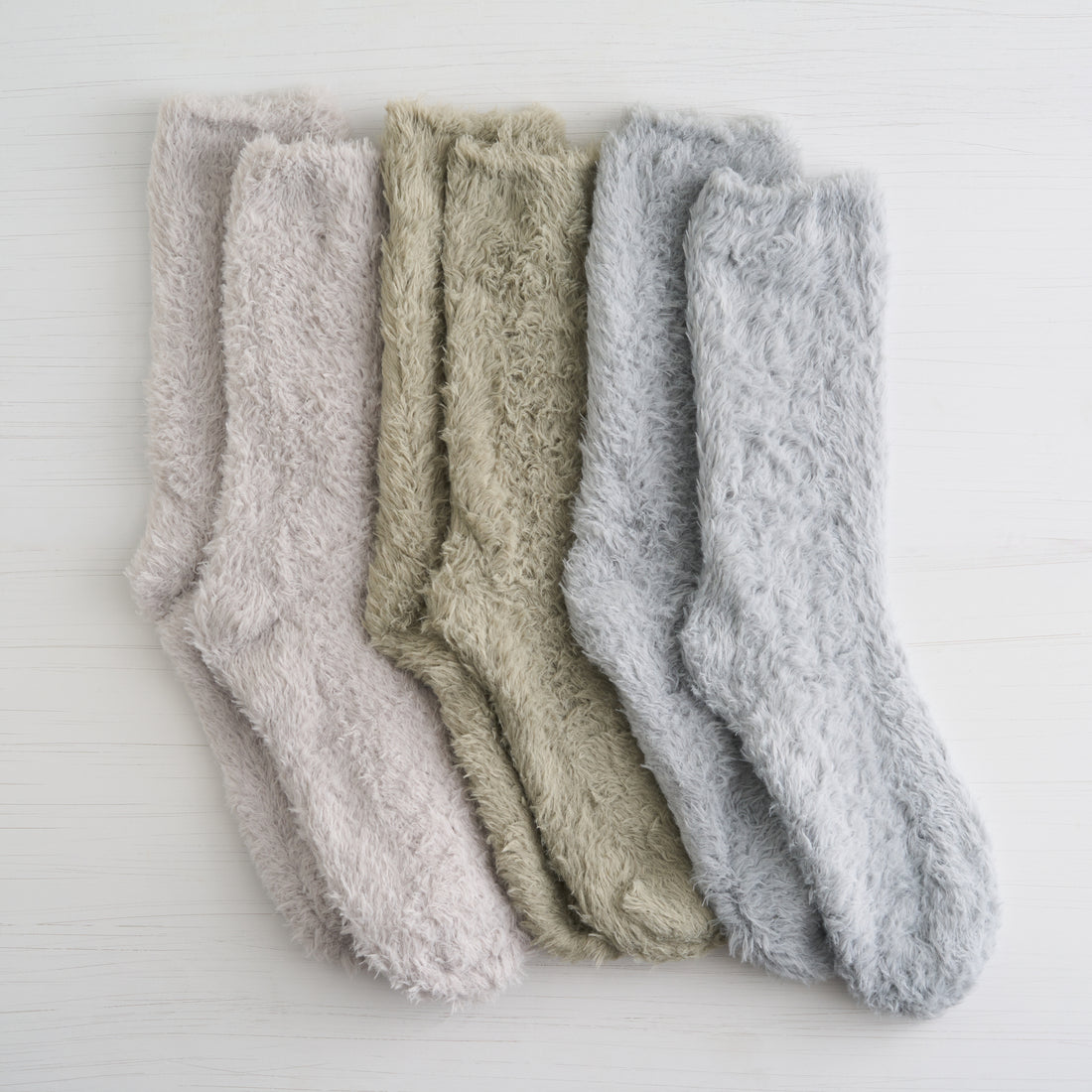 Womens Fur Cozy Crew - 3PK