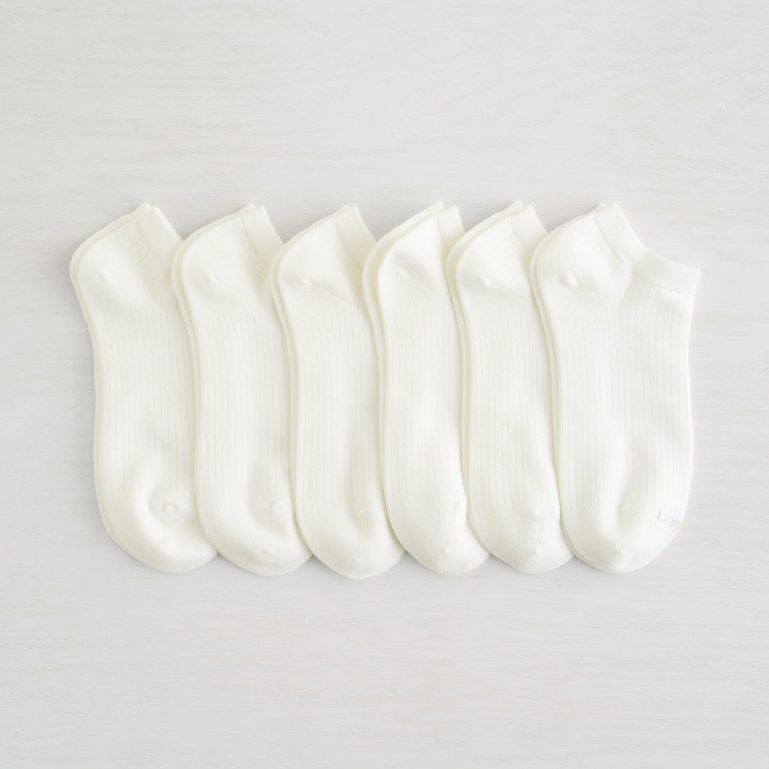 Six Pack Powder Rib Low Cut Socks