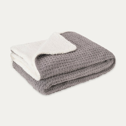 Sherpa Lined Cozy Blanket 3 Piece Set