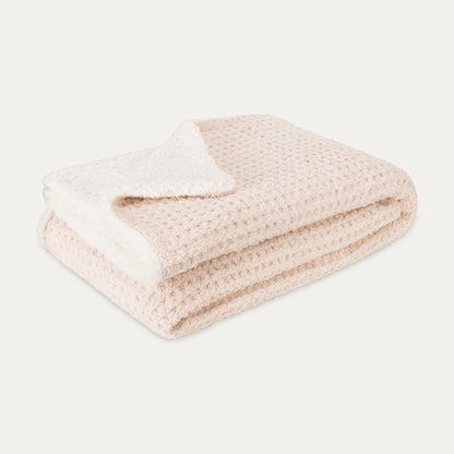 Sherpa Lined Cozy Blanket 3 Piece Set