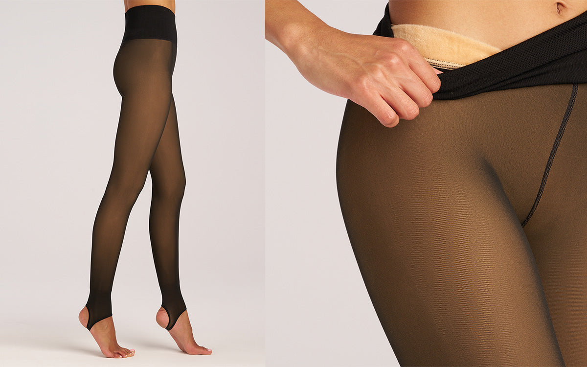 7 Den Sheer Summer Tights | Invisible Tights | Pantyhose with Cooling  Effect | Skin | S, M, L, XL| Italian Hosiery | (L, Black)