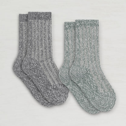 Girls Recycled Crew Sock - 2PK