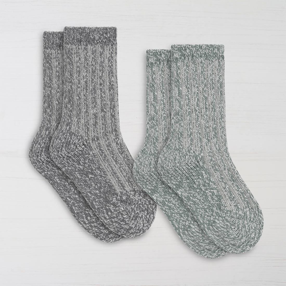 Womens Recycled Boyfriend Crew Sock - 2PK