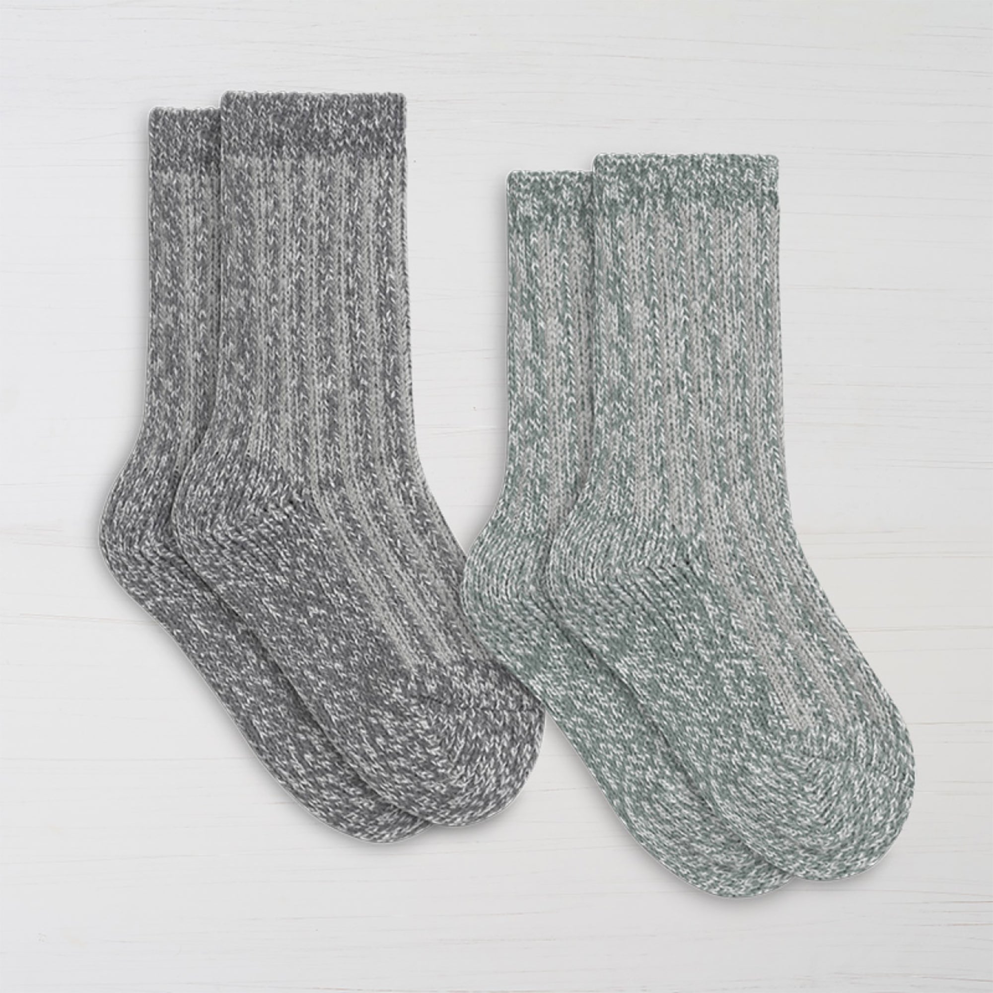 Womens Recycled Boyfriend Crew Sock - 2PK