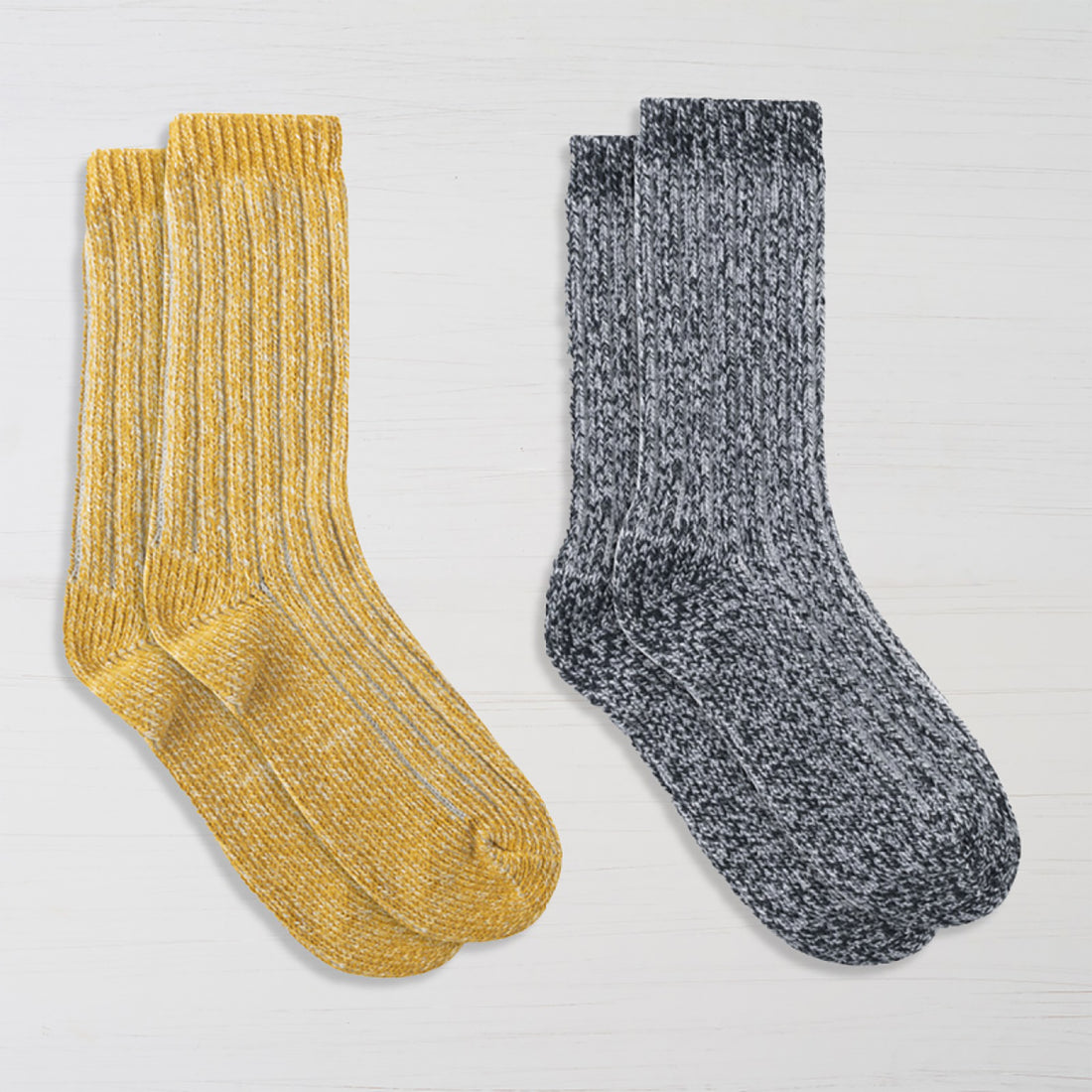 Womens Recycled Boyfriend Crew Sock - 2PK