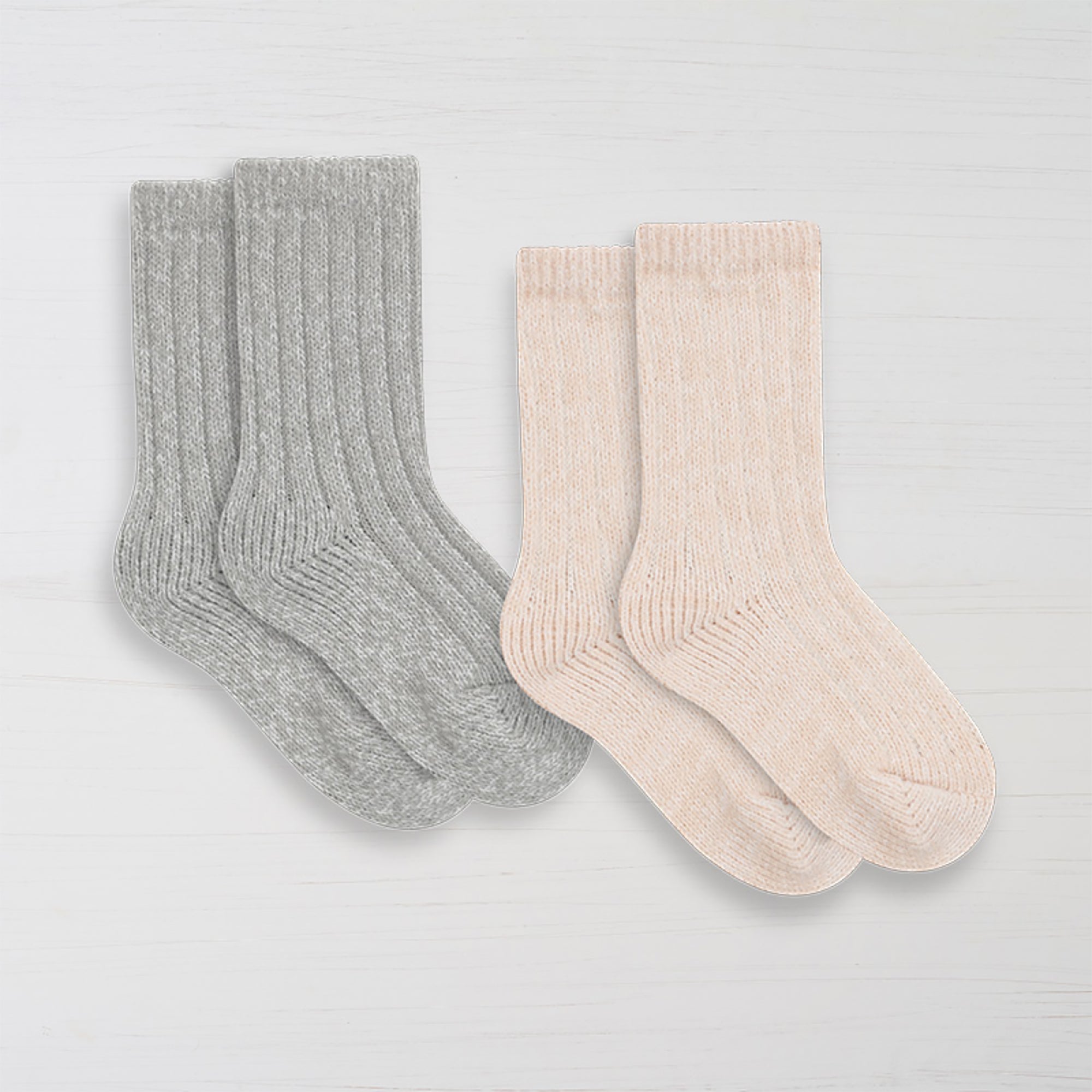 Womens Recycled Boyfriend Crew Sock - 2PK