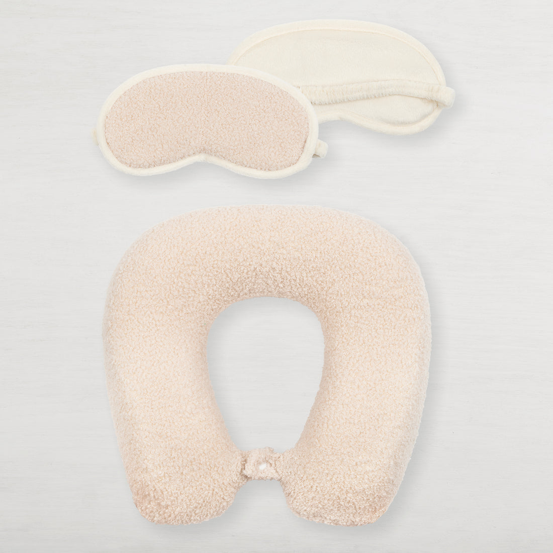 Travel Neck Pillow &amp; Eye Mask Cozy Set