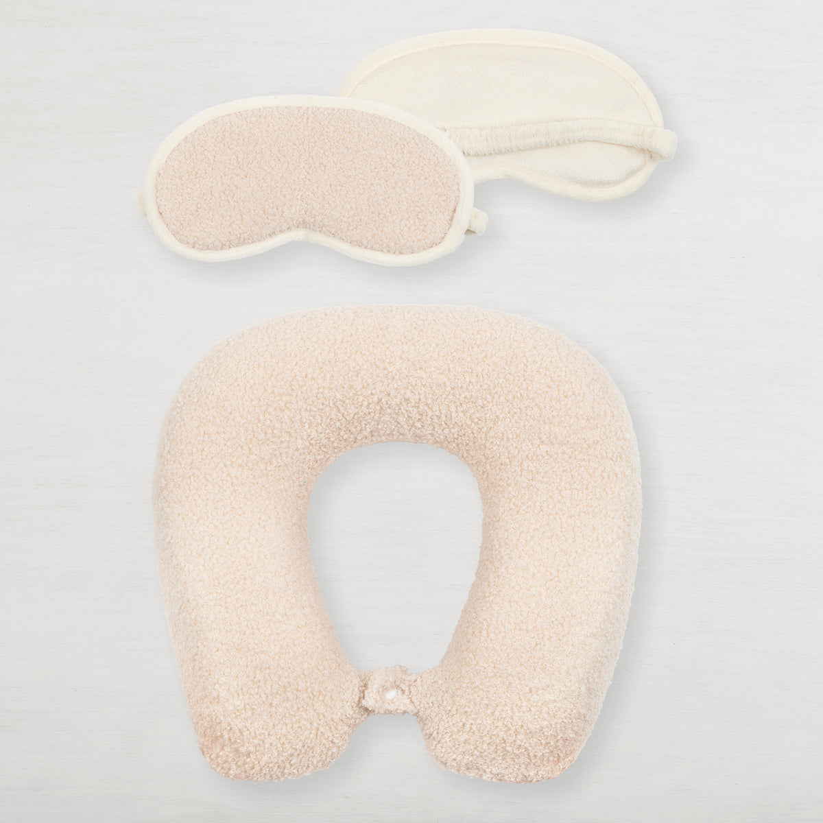 Travel Neck Pillow &amp; Eye Mask Cozy Set