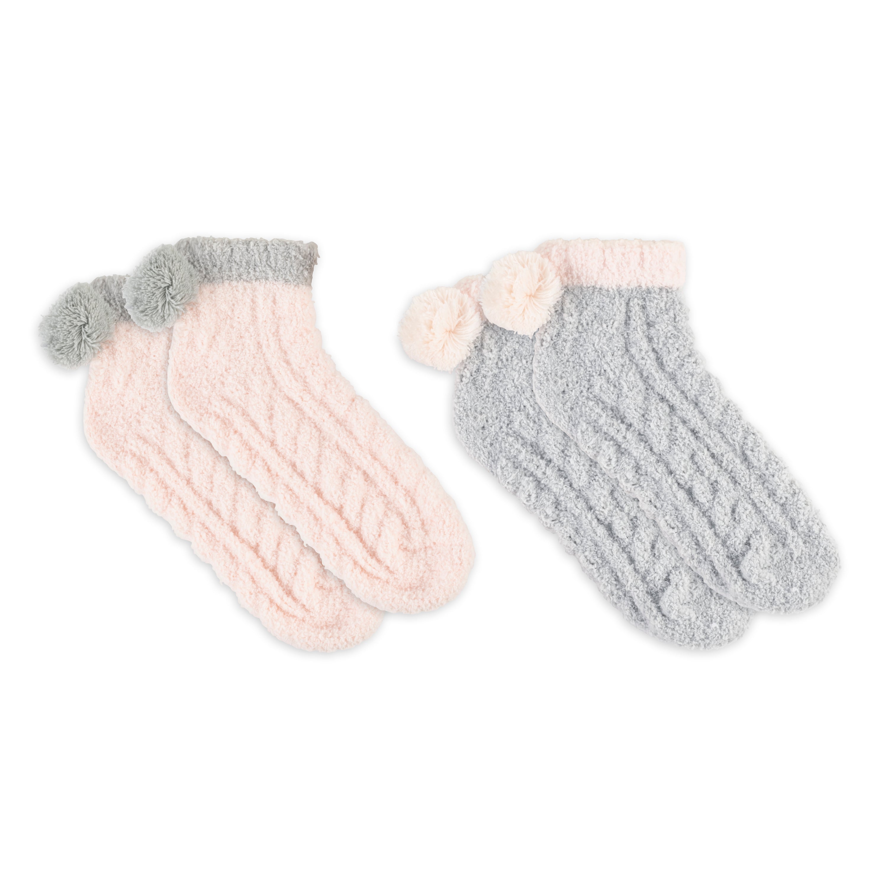 Fluffy socks discount with pom poms