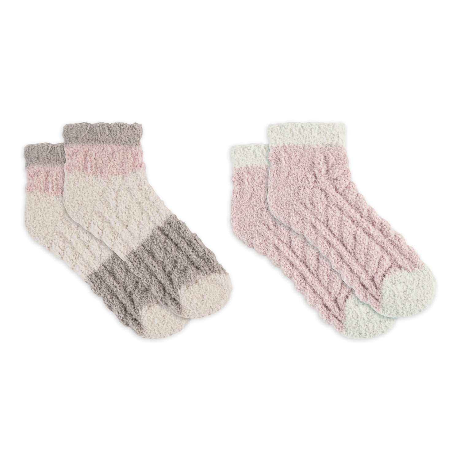 Womens Foam Colorblock Low Cut Sock -2PK