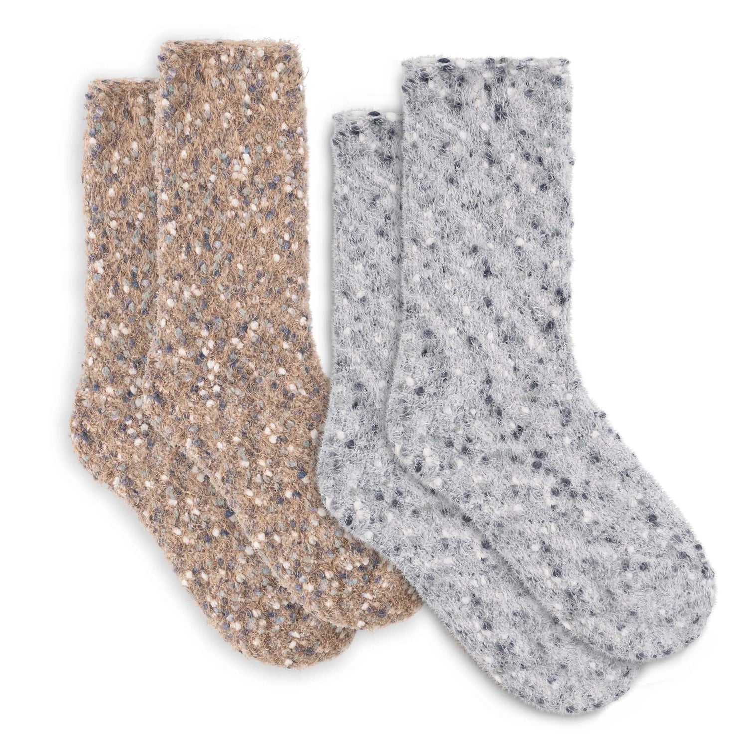 Womens Frosted Nep Crew Sock - 2PK