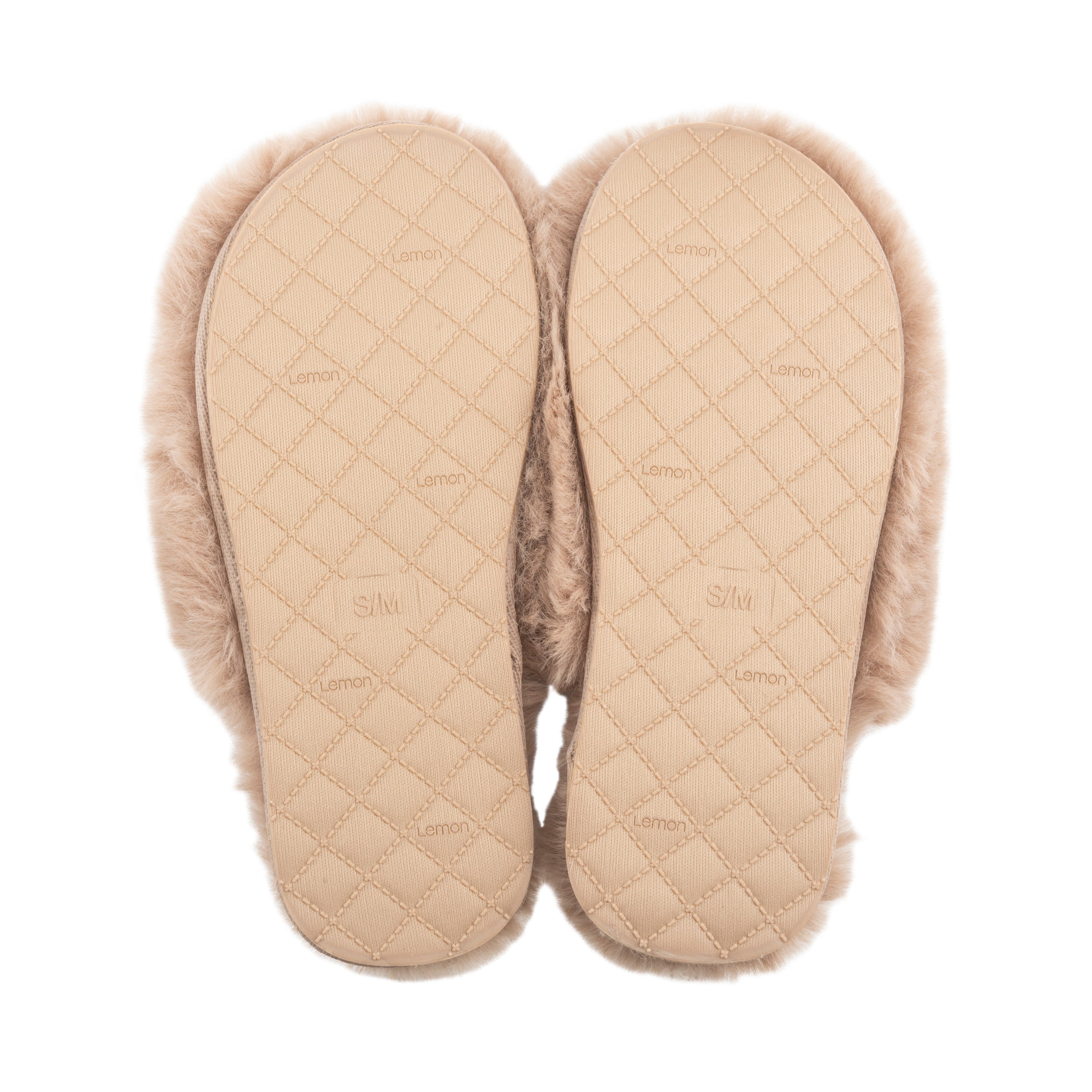 Lemon faux fur on sale slippers