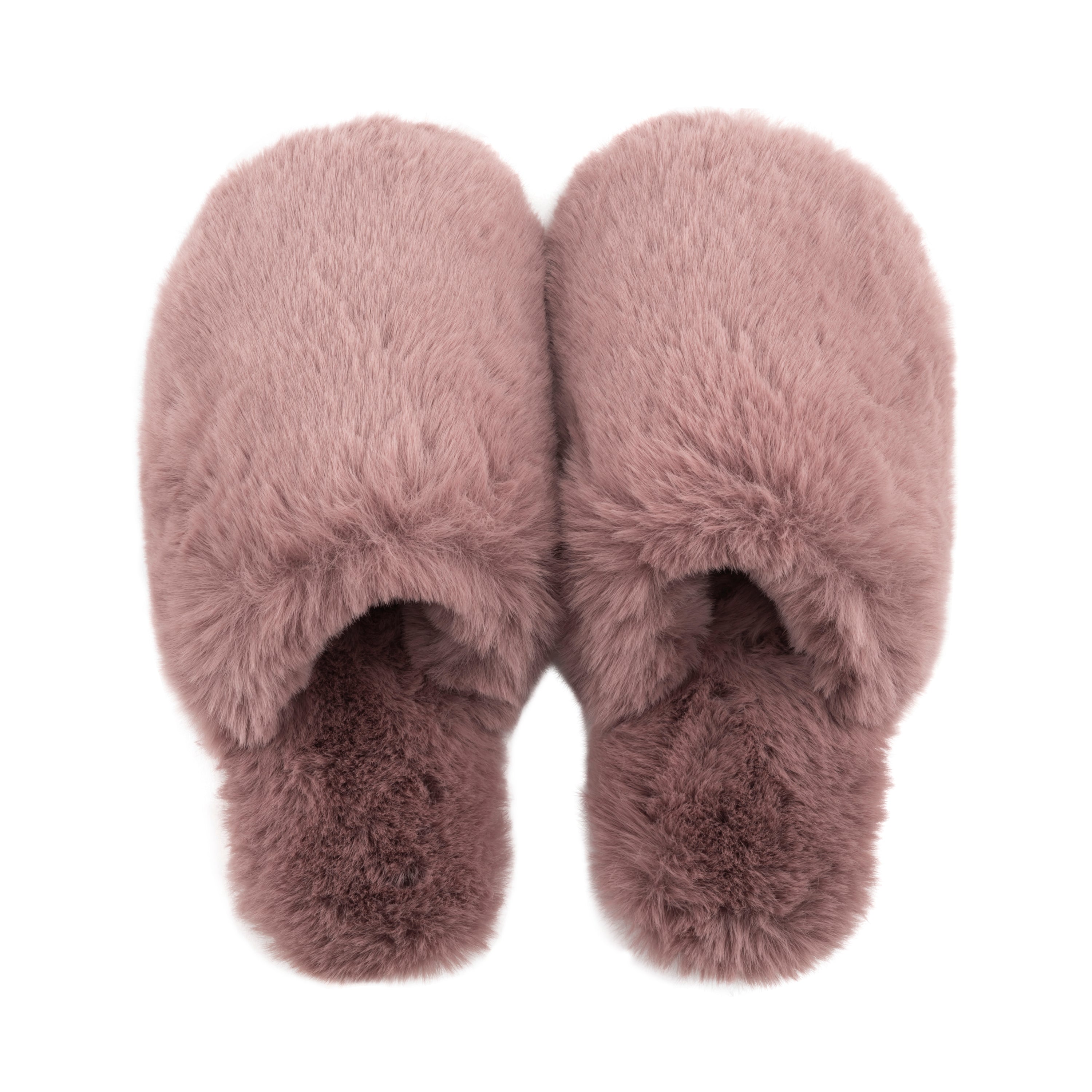 Faux fur slides near hot sale me