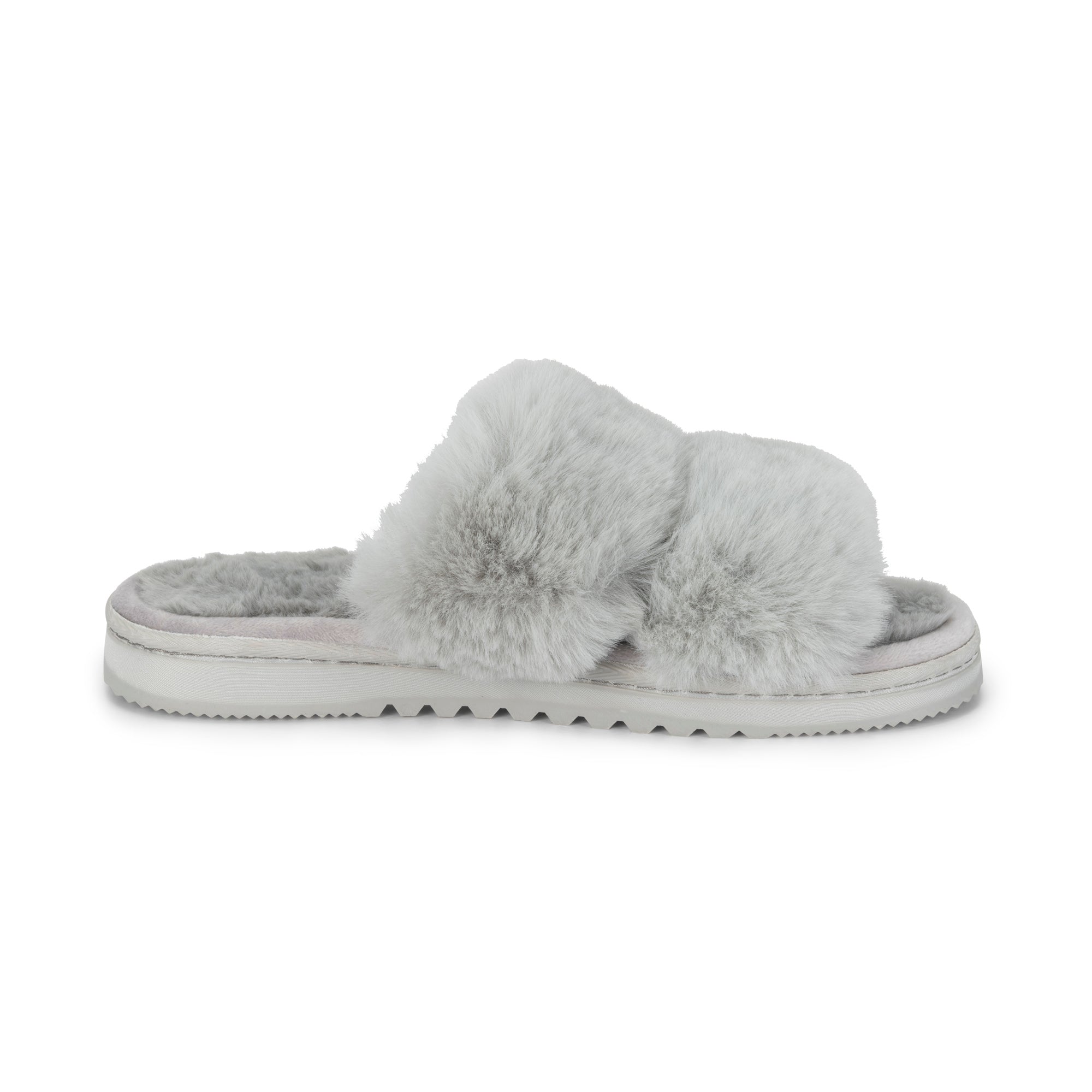 All Day Faux Fur Slide Lemon Collections