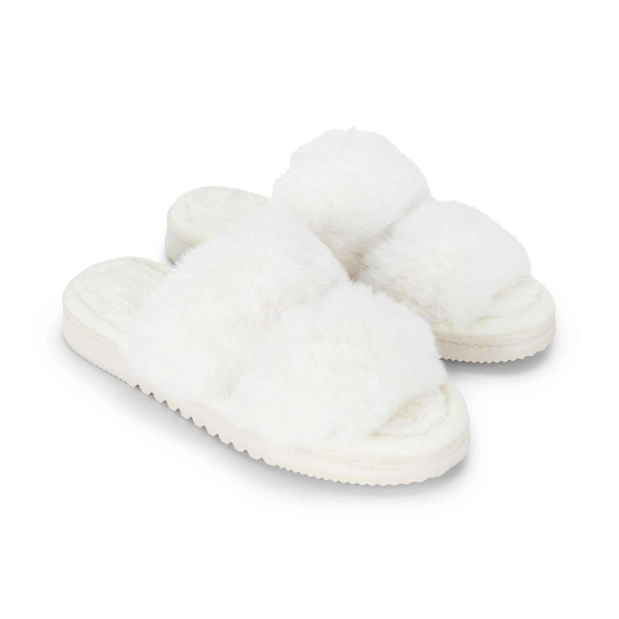 All Day Faux Fur Slide Lemon Collections