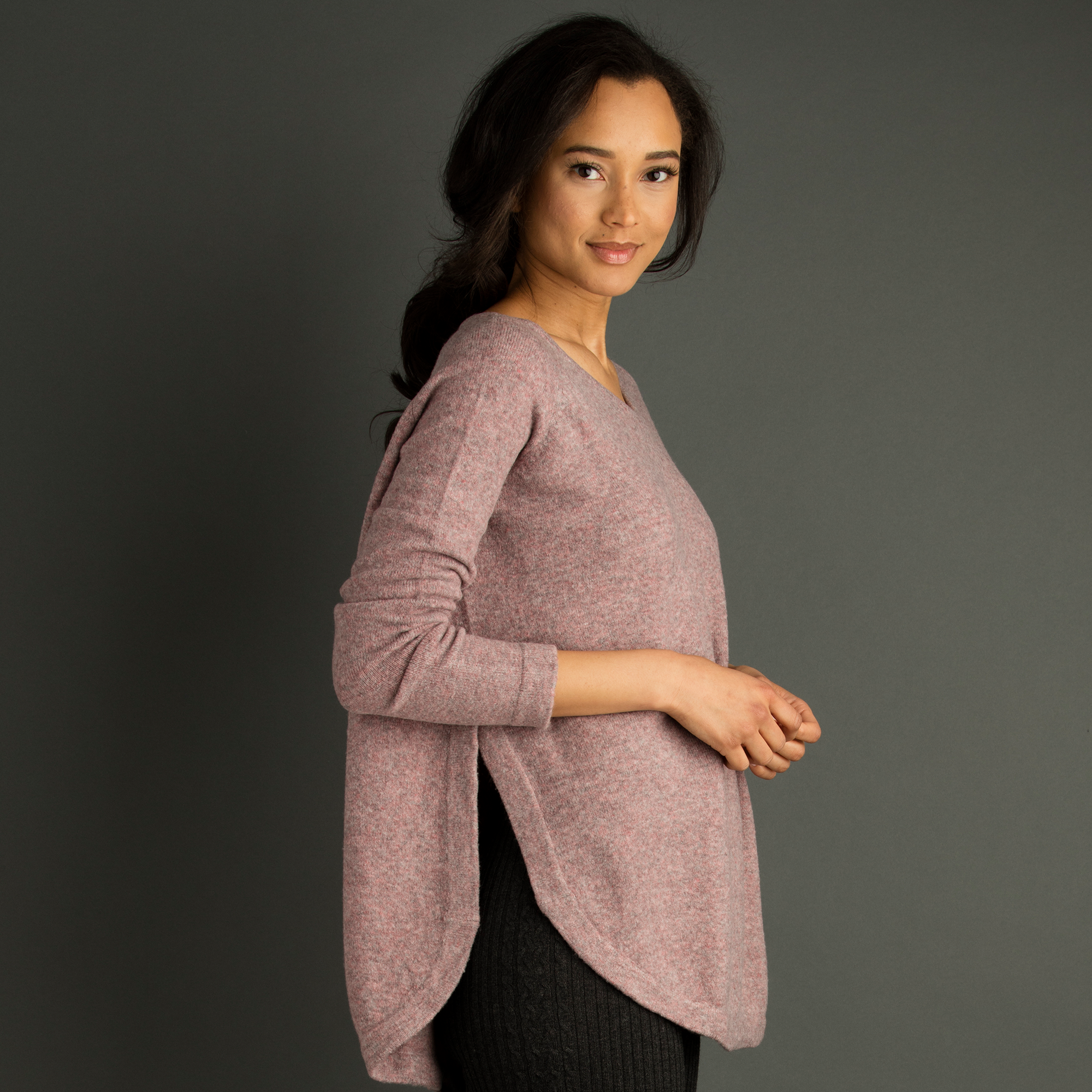 Marled Sponge Wool Sweater